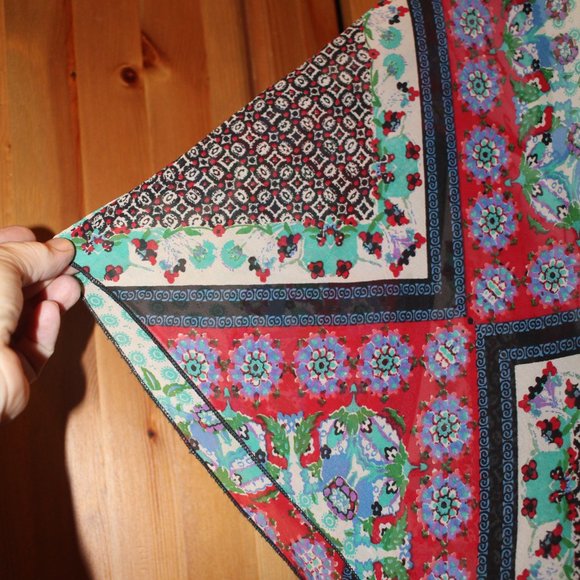 Band of Gypsies Short Kimono Red/Green/Blue Size S/M - Picture 3 of 9